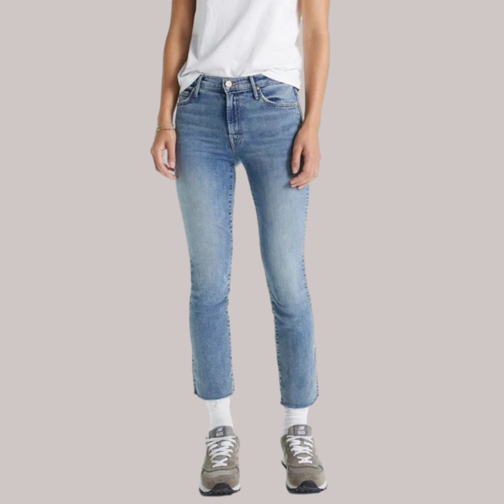 MOTHER The Rascal Ankle Fray in Bonfire Lighting Size 29